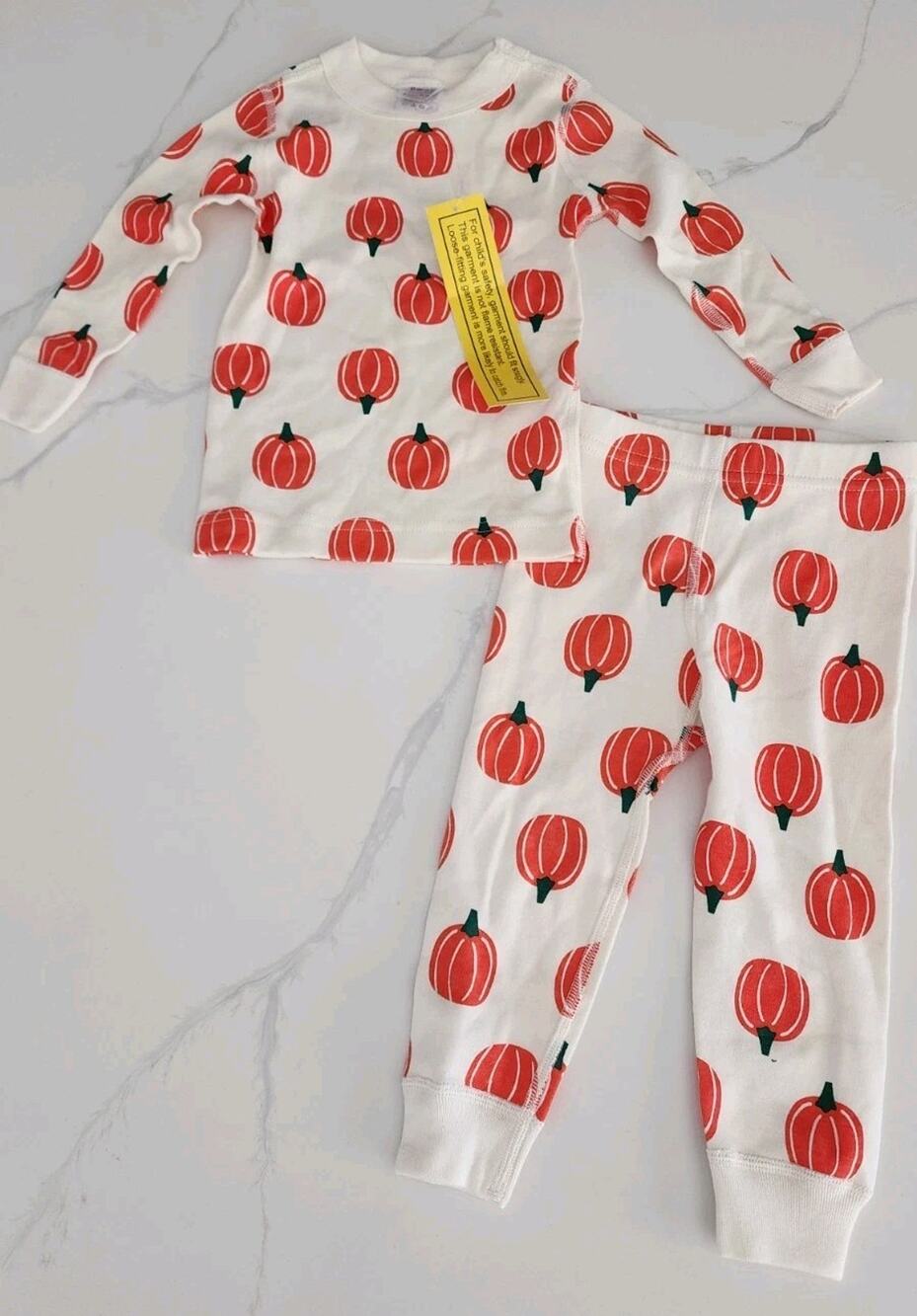 Hanna Andersson NEW 2T Fall Holiday Pumpkin 2 Piece Pajama Pant Set Organic Cott